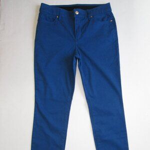 Chico's Secret Stretch Denim Leggings Pants Women's Size 8R 1R Blue Cotton Soft